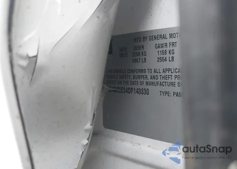 2013 Buick Lacrosse Leather Group z USA, uszkodzony, nr VIN 1G4GC5E34DF143330